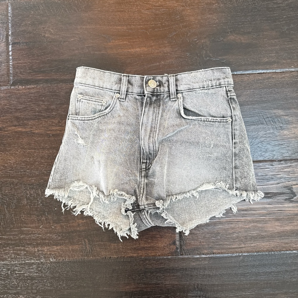 Zara Gray Jean Shorts